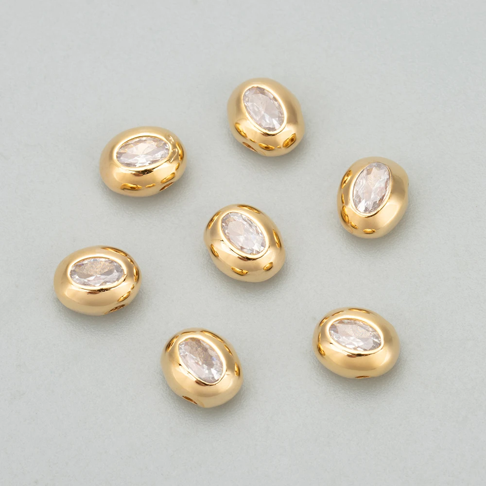 GUFEATHER ME29,jewelry accessories,18k gold plated,copper,zircons,nickel free,charms,jewelry making,diy pendants,6pcs/lot image 3