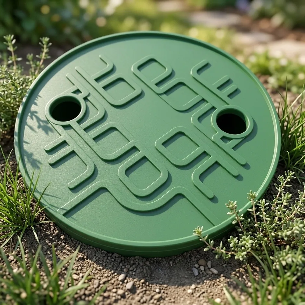 Outdoor For Sprinkler Valve Cover Circular Plastic Enclosure Fits 6 Inch and 7 Inch Spray Valves for Lawn Irrigation Systems