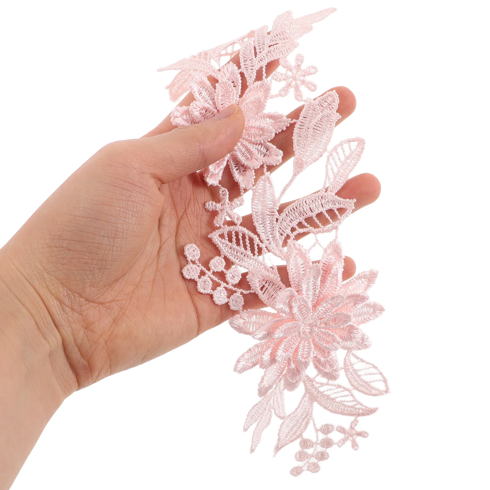 

Embroidery Wedding Dress Accessories Bridal Applique Small Flower Lace Clothes Trim Floral Trimming Embroidered Lace Decal