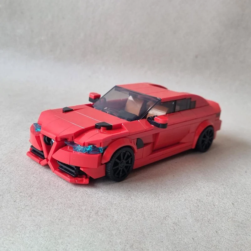 415 個 MOC アルファロメオ ジュリア クアドリフォリオ シティモデルビルディングブロックおもちゃ組み立てる DIY クリスマスギフトクリエイティブアイデア誕生日