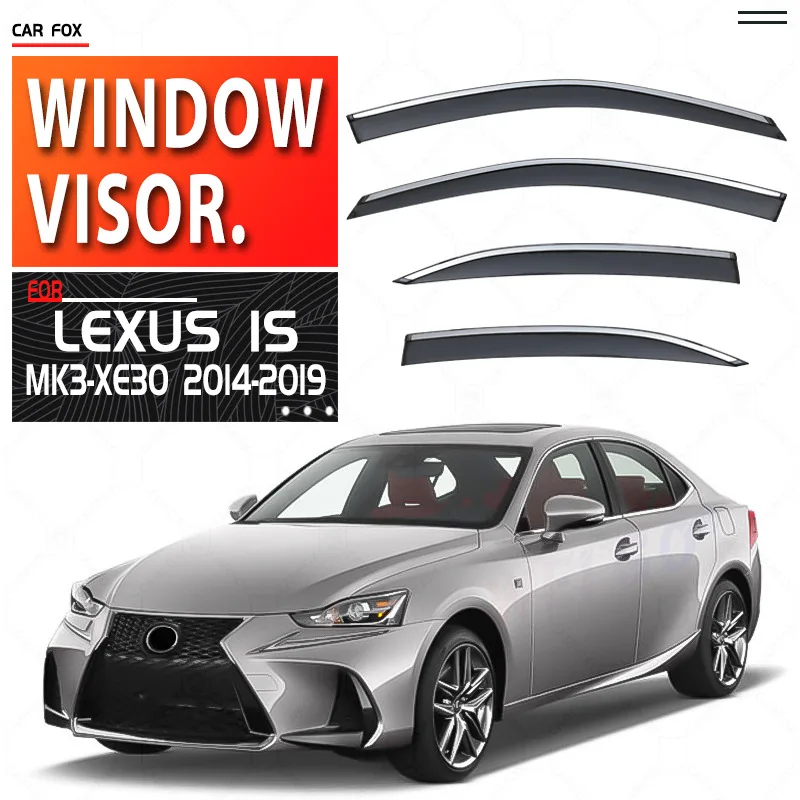 

Для Lexus IS XE20 XE30 XE10 1998-2019: Дефлекторы окон, козырьки от дождя и солнца, аксессуары для авто