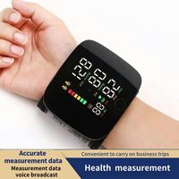 Rechargeable Wrist Blood Pressure Monitor Automatic Tonometer Meter LCD Screen Portable Health Care Sphygmomanometer
