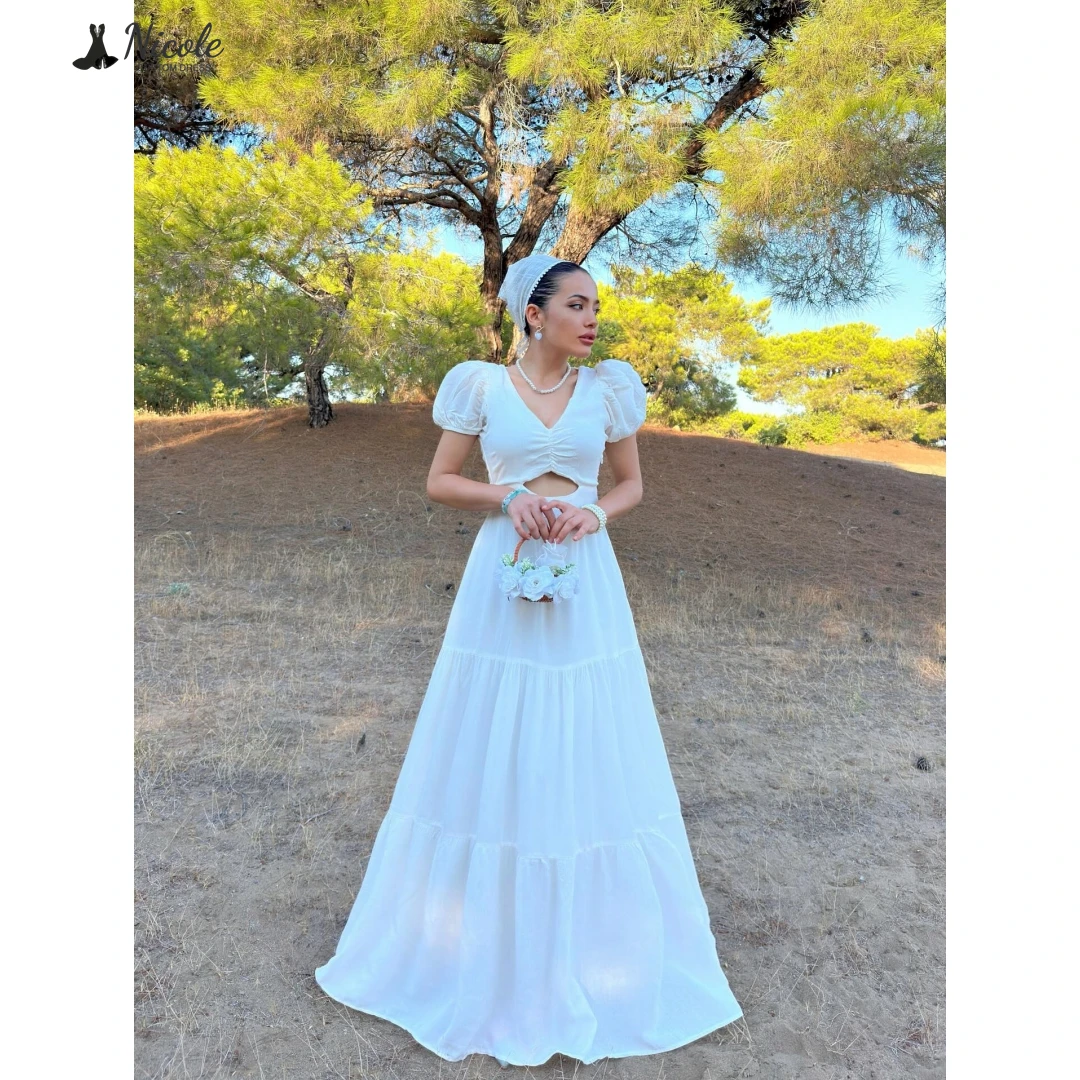 

Nicole Line A Robe Soiree Custom Made Dresses V-neck Luxurious Women's Evening Dresses Woman Elegant Luxury Evening Dress 2025