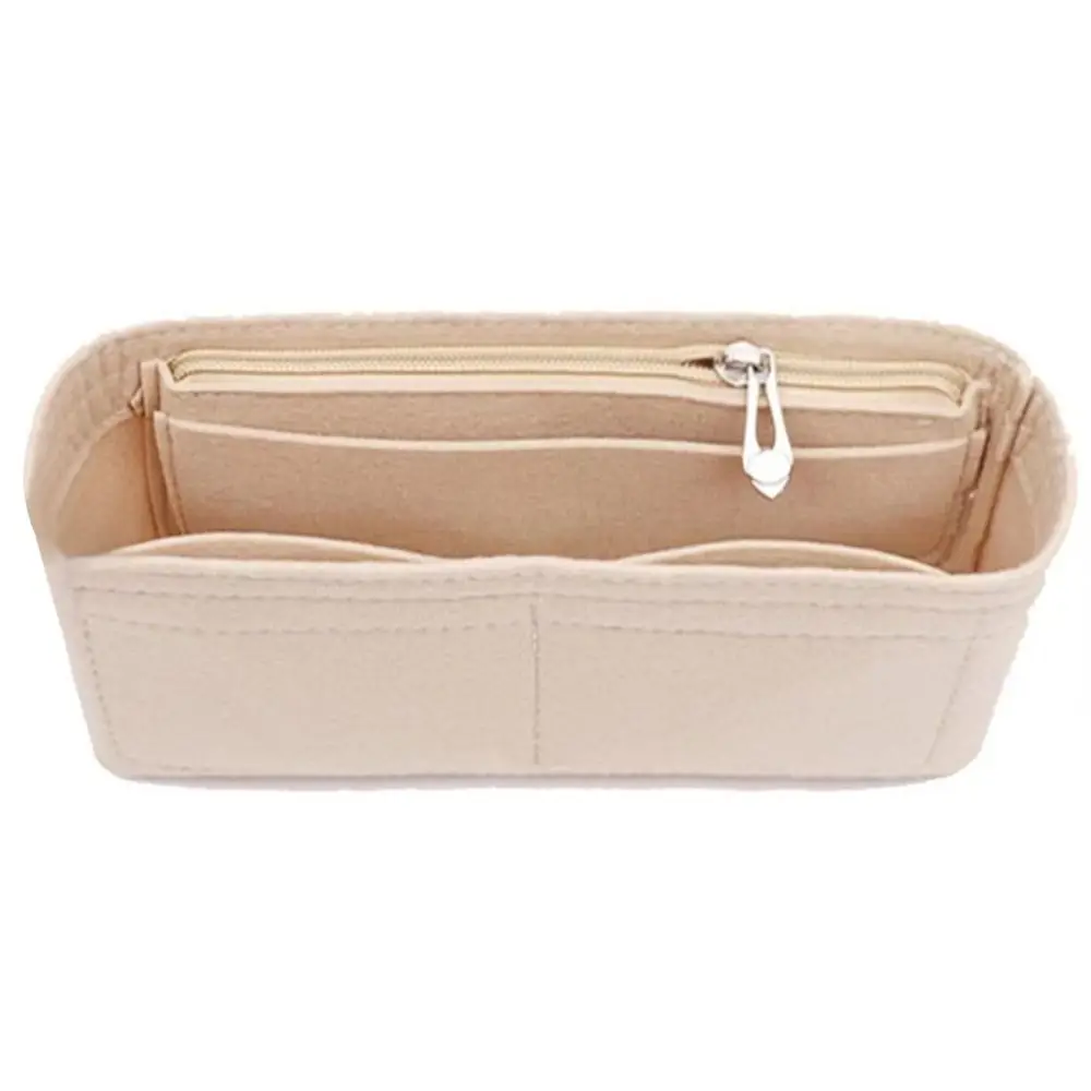 Liner Bag Felt Insert Handbag Organizer Cosmetic bags Multi-Pocket Bag Organizer for Baguette Storage Bag Inner Bag