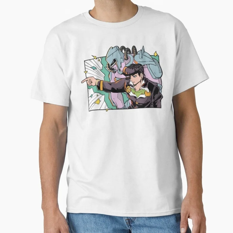 

The healer stand user 0812 JoJo's Bizarre Adventure Anime Gift t shirt Manga JJBA Cartoon printed Graphic Clothes Y2K clothing