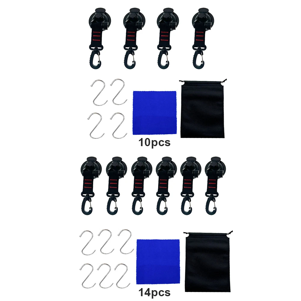 4/6 قطعة خطافات كأس الشفط مع 360 ° الدورية مشبك تنوعا شفط كأس السنانير التعادل أسفل كأس الشفط للتخييم سيارة بلاط زجاجي #4