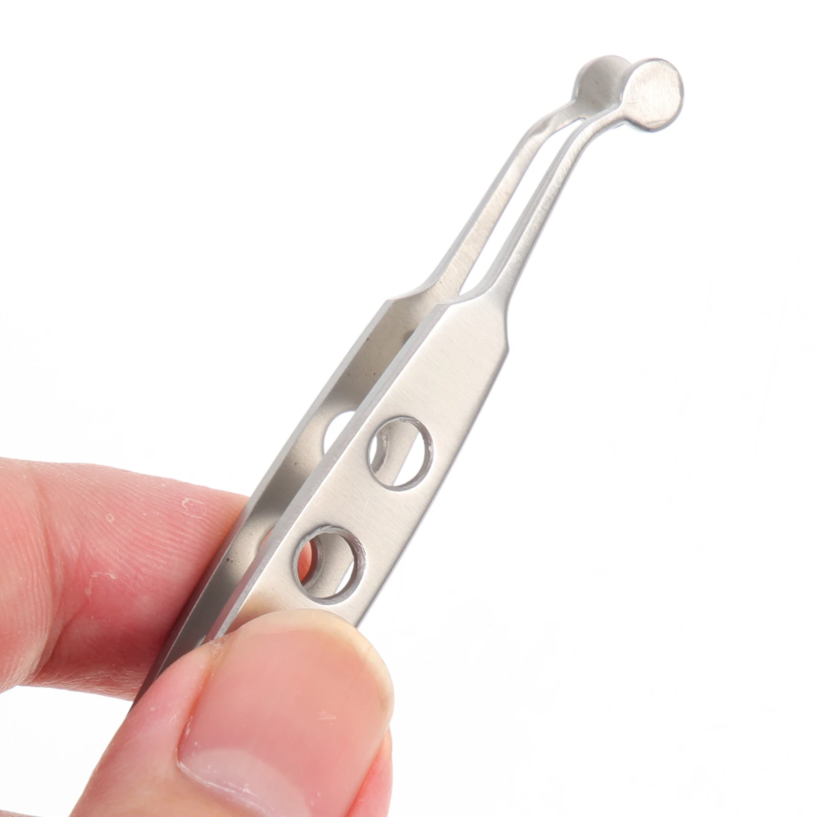 

Stainless Steel Eyelid Massage Tweezers Meibomian Gland Expressor Forceps Non Skid Smooth Edge Corrosion Resistant Hospital
