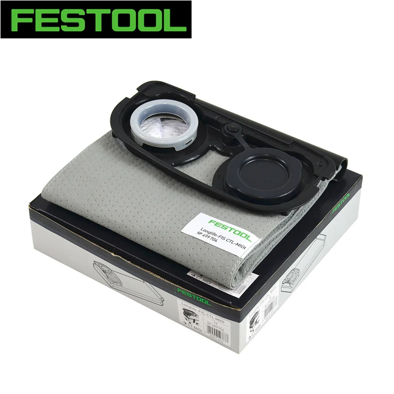 FESTOOL 499704 Longlife Filter Bag FIS-CTL MIDI Durable Reusable Sturdy Collect Removable With Lid Dust Bag