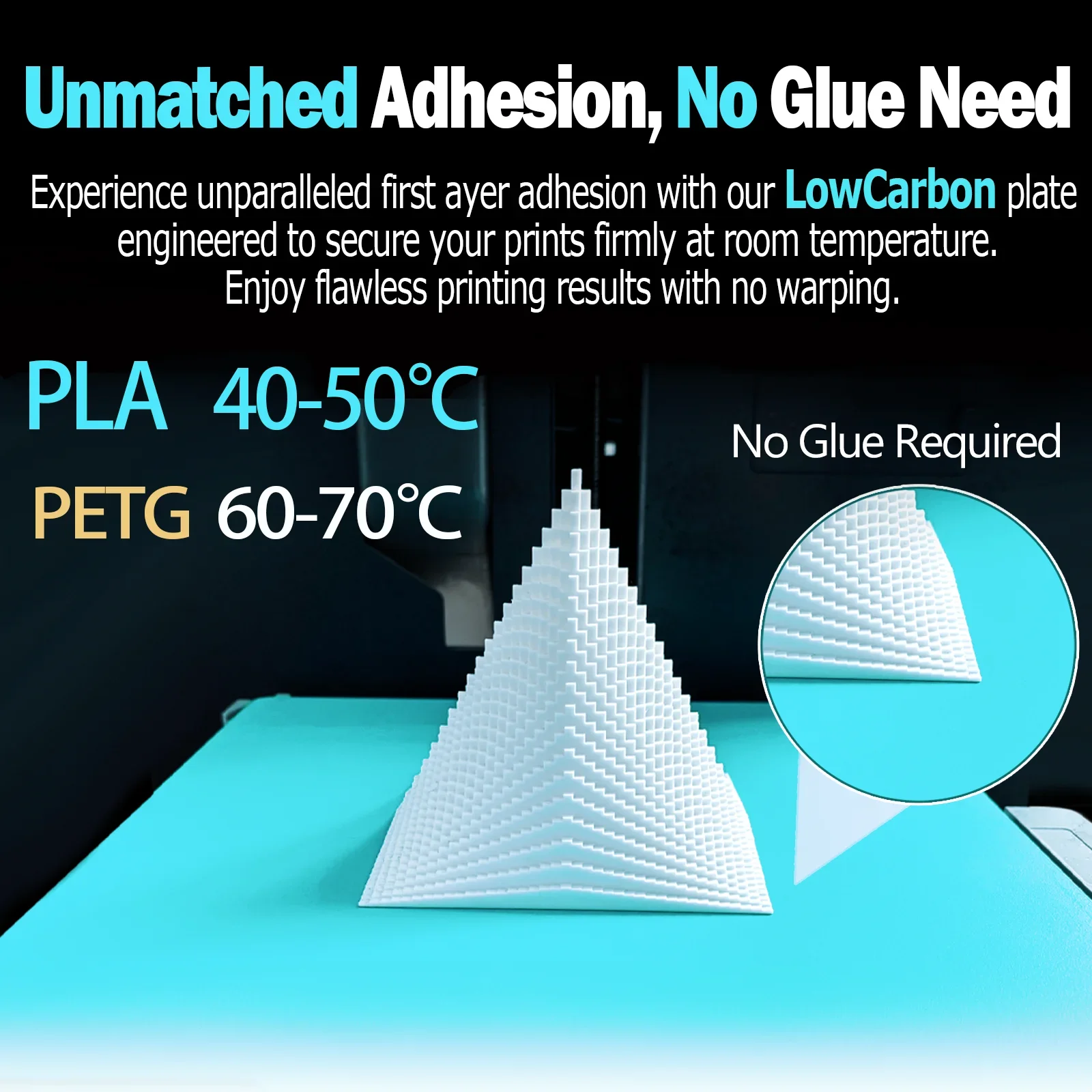 Glacier Cold Printing Plate For Anycubic Kobra 3/Kobra 3 Combo/Kobra S1C/Kobra X High Viscosity Two Side Printing KX Build Plate