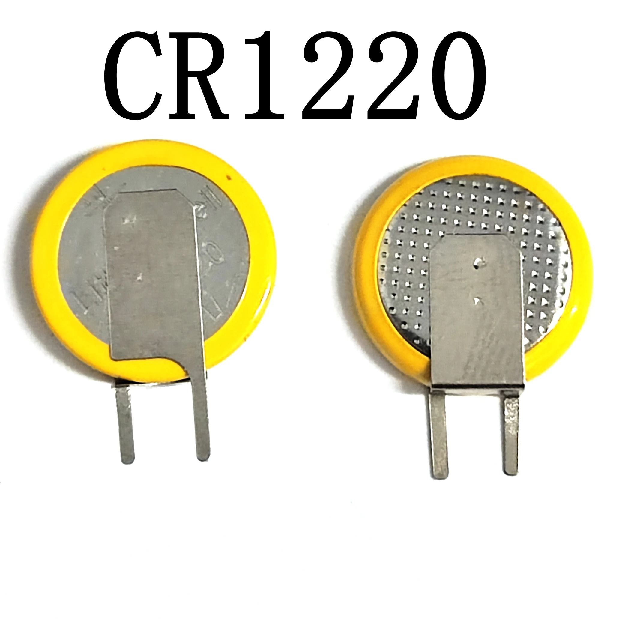 Cuchillo izquierdo CR1220 1220, pin de soldadura vertical con batería de botón plegable negativo, 3V, 2 pines, 5 unidades por lote