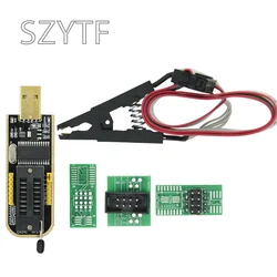 1PCS CH341A 24 25 Series EEPROM Flash BIOS USB Programmer Module + SOIC8 SOP8 Test Clip For EEPROM 93CXX / 25CXX / 24CXX
