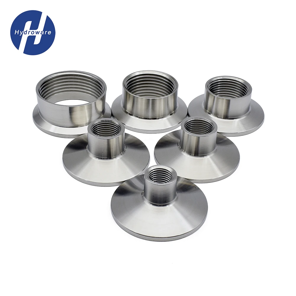 

1/4" 3/8" 1/2" 3/4" 1" 1-1/4" 1-1/2" SS304 Stainless Steel BSPT Female Thread 1.5" 2" TriClamp Adapter Pipe Fitting Connector