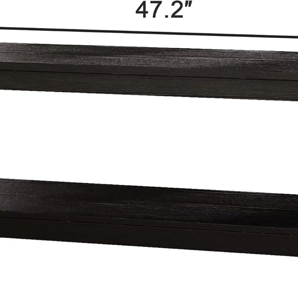 Black 47 Wood Coffee Table with Shelf for Living Room