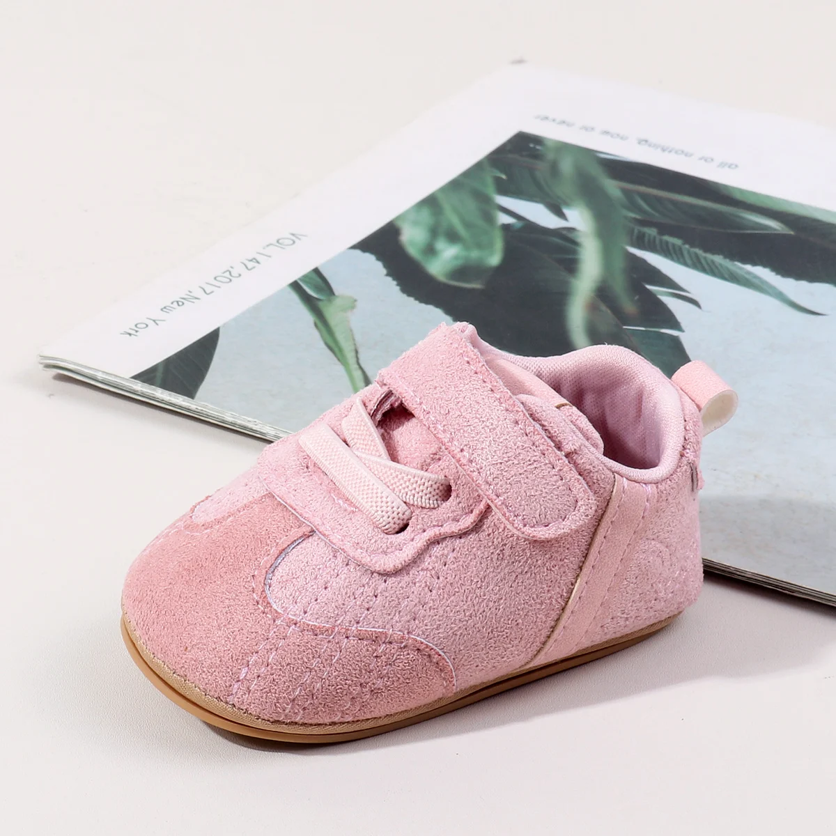 

Весенне-осенняя детская обувь унисекс для первых прогулок в помещении и на открытом воздухе для малышей с высококачественной искусственной кожей и мягкой подошвой TPR для детей 0–18 месяцев