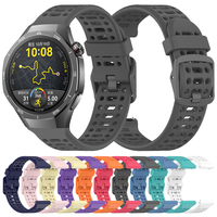 Breathable Silicone Strap for HUAWEI WATCH GT 5 Pro 46mm Band Replacement Wristband GT4 GT3 2 SE HONOR Watch 4 Pro GS 3 Bracelet