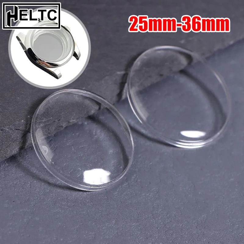 25-36MM Watch AccessoriesAcrylic Round Watch Mirror Lid Watch Replacement Mask Transparent Surface Flat Face Mirror