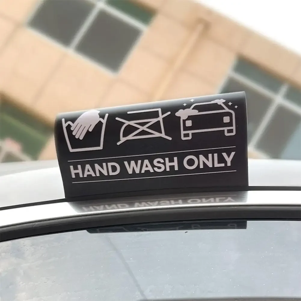 Personalized Funny Fake Taxi Tag Sticker Hand Wash Only Creative Car Tailgate Decal