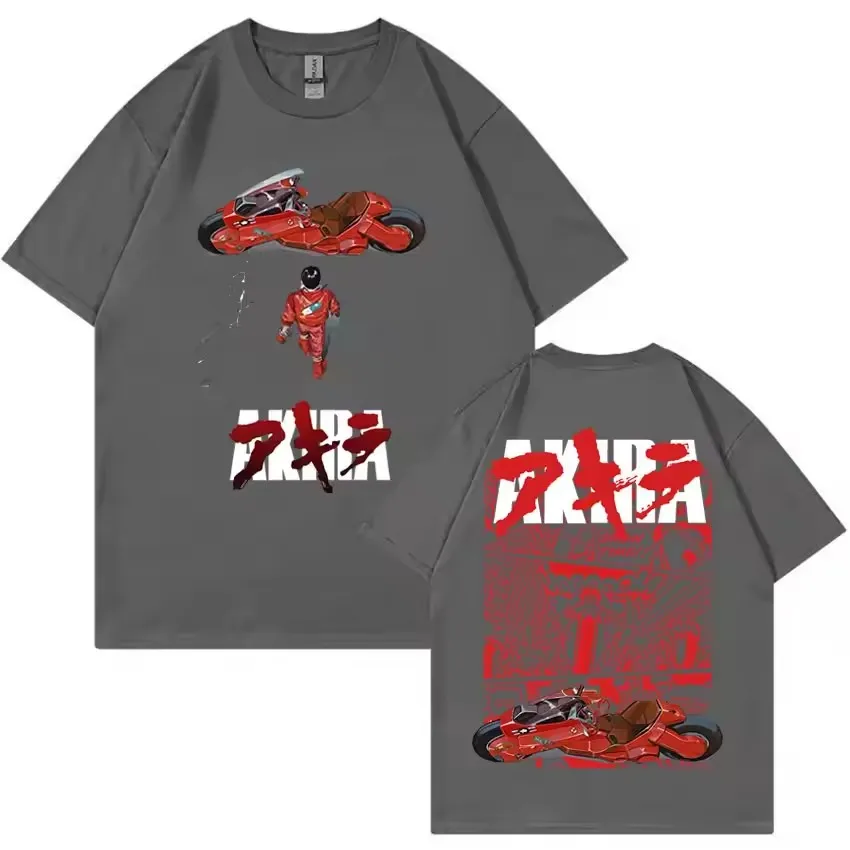 Akira Shotaro Kaneda Japanisches Anime T-Shirt Kurzarm Herrenbekleidung Ghost in The Shell Grafik Y2K Bedrucktes Harajuku T-Shirt – Detail 18