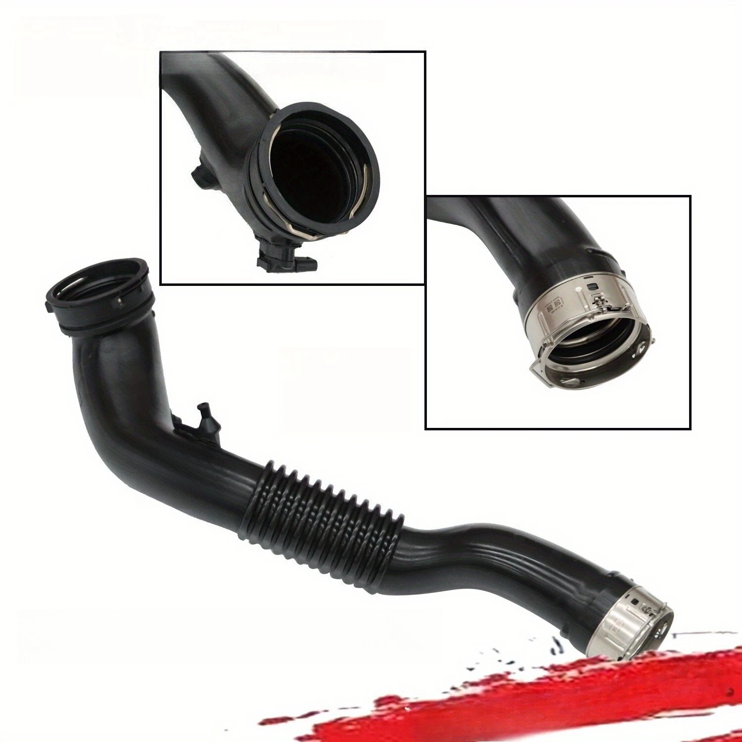Ladeluftkühler-Luftansaugkanal, Ladeluftschlauch für BMW 335i 435i XDrive X3 X4 3.0L, 13717604033