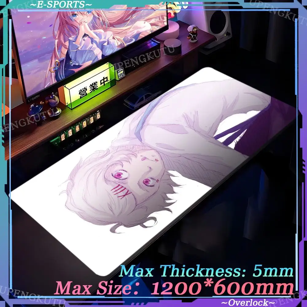 

T_tokyo_Ghoul Game pads Anime Cute desktop accessories Mouse 1200X600X5MM Pad Oversized Floor mats Game accessories