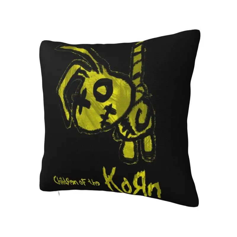 Custom Korns Heavy Metal Music Cushion Cover Sofa Living Room Square Throw Pillow Case