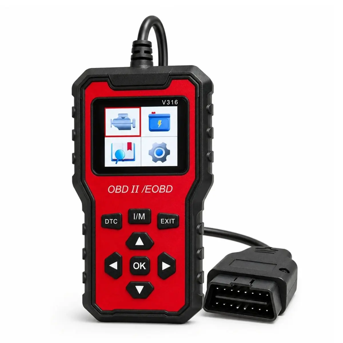 Compatible V316 Universal Car OBD2 Scanner Engine Diagnostic Tool for Fault Code Reading & Clearing
