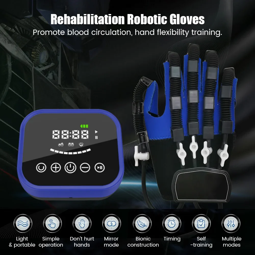 Rehabilitation Robot Glove Hand Device Finger Training Massage Gloves Stroke Hemiplegia Rehabilitation Hand Function Recovery