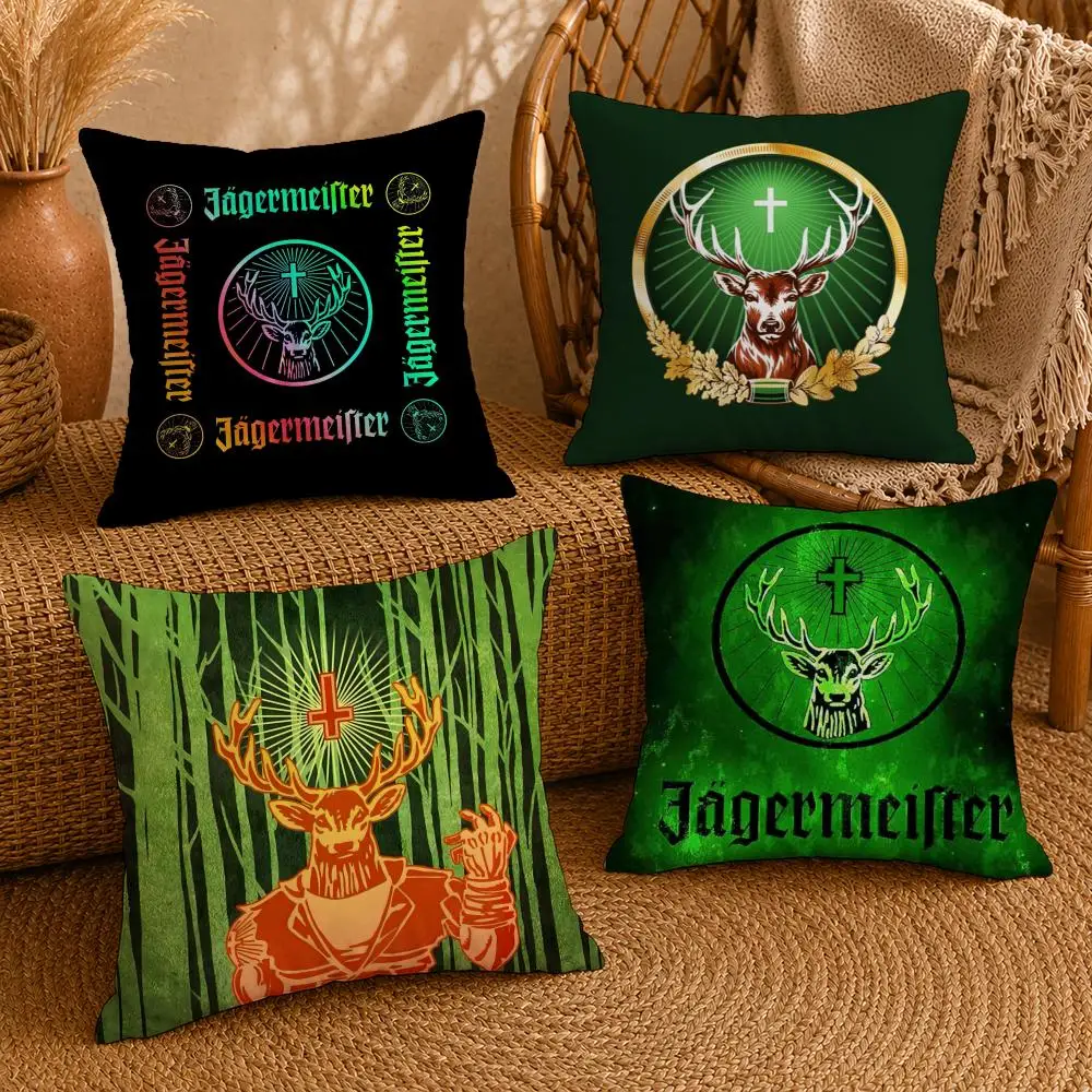 Funda de cojín Bold J-JagermeisterS, funda de almohada ultrasuave, tela cómoda como una nube con cremallera oculta