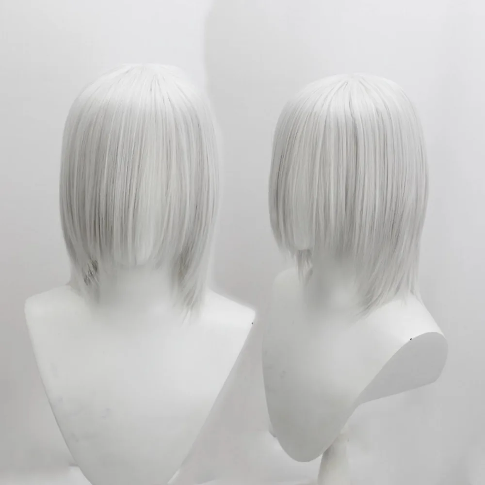 

Final Fantasy VII FF7 Kadaj Silver Grey Short Heat Resistant Cosplay Wig Anime Hair