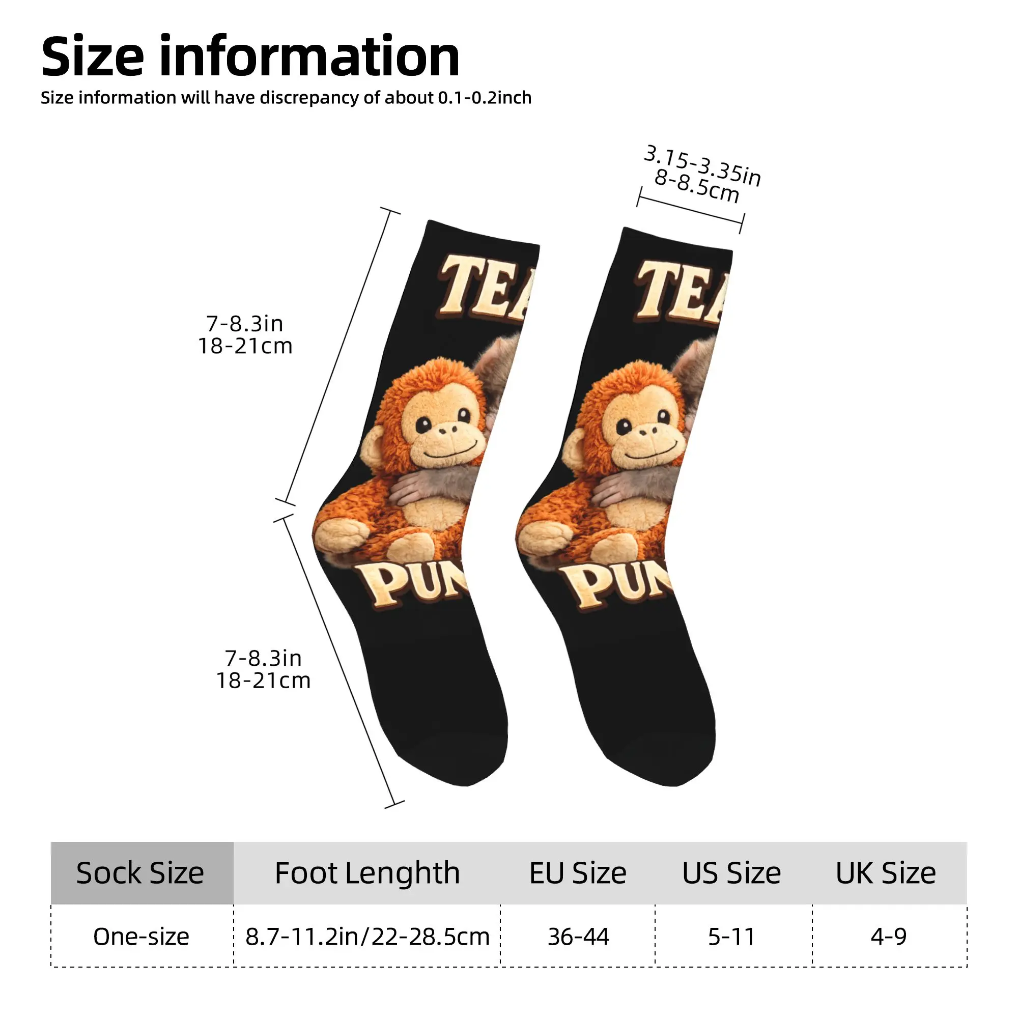 Monkey Team Punch Stockings  Design Retro Socks Autumn Anti-Slip Socks Unisex Men Outdoor Sports High Quality Socks view 5