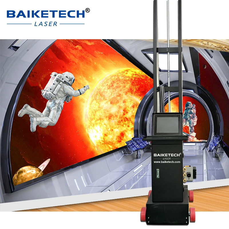 TH-UP1400M آلة طباعة فنية جدارية متقدمة ثلاثية الأبعاد للأشعة فوق البنفسجية طابعة نافثة للحبر جدار عمودي مصنع طابعة تزيين الجدران