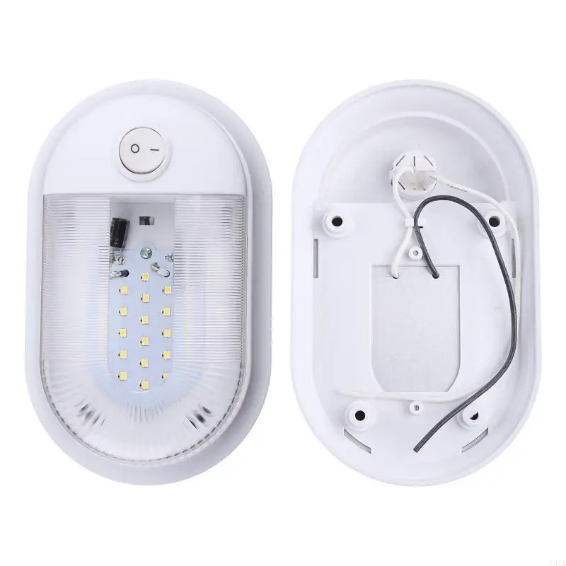 Single/Dual Ceiling Lamp for RV Marine Boat Yacht 10-24V Bright LED Dome Light Energy Saving Ceiling Lamp