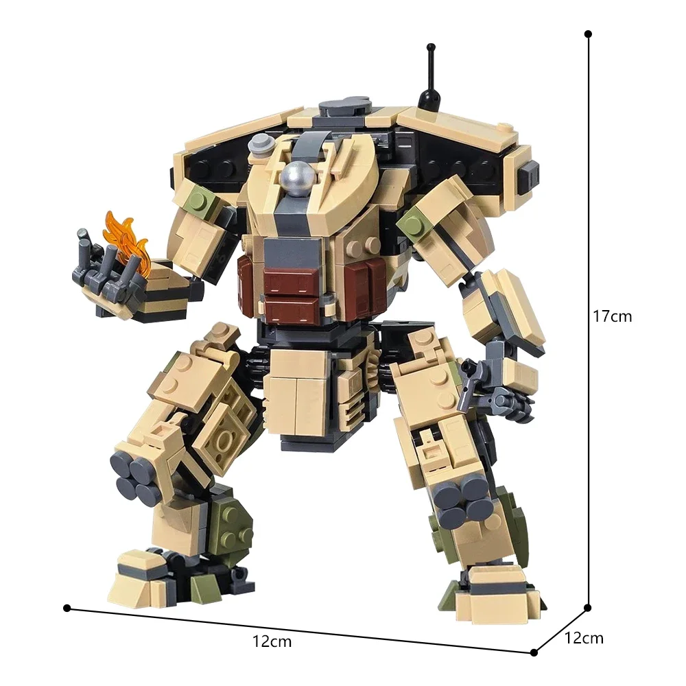 MOC Game Titanfalleds Mechanics Scorch Titans Model Building Blocks Mech Robot Ronin-Class Titans Phantom Bricks Toy Kids Gift