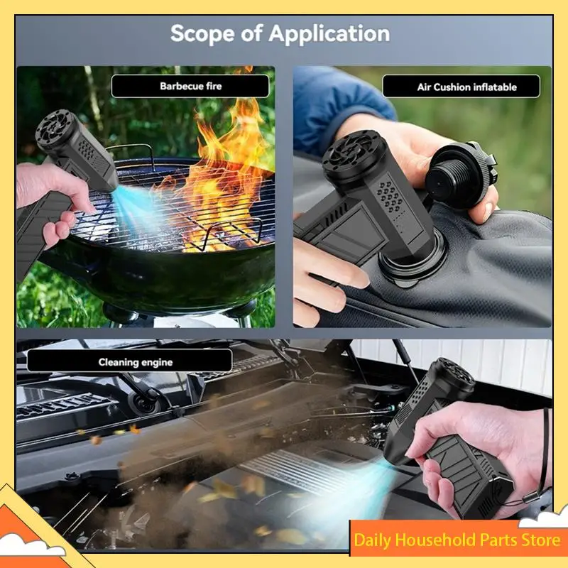 

Мини-турбореактивный вентилятор, перезаряжаемый через USB, многофункциональный, 130000 об/мин, высокая мощность, бесщеточный электрический автомобильный воздуходувка, ГОРЯЧИЙ!