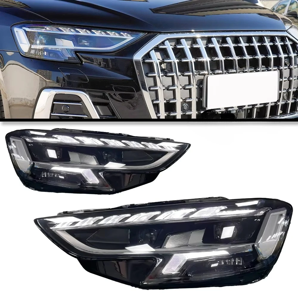 Car Accessories Head Lamp for A8 matrix Headlights 2019-2024 A8 LED Headlight DRL Dynamic Singal High Low Beam Automotive