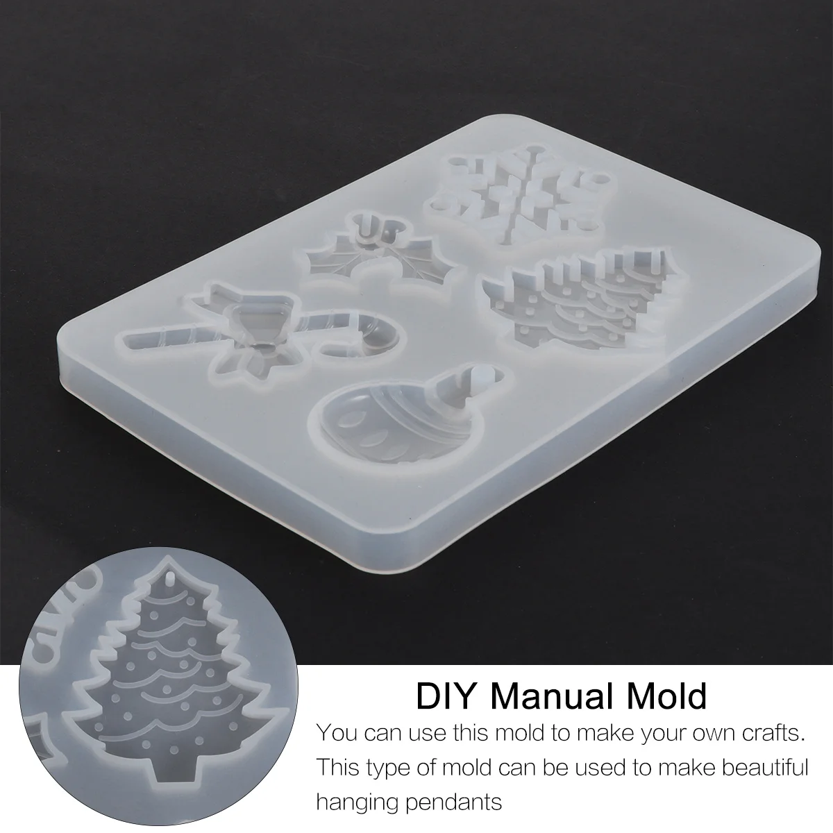 

Snowflake Candy Cane Silicone Mold Christmas Series Creative DIY Crystal Epoxy Mold Soft Reusable Eco Friendly Simple Handmade