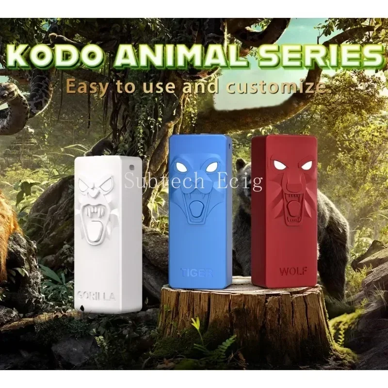 

1 шт. оригинальная батарея Yocan Kodo Animal Box Mod Preheat, 900 мАч, 3 уровня напряжения, портативная вейп-картридж для густого масляного картриджа, тележка Vapor