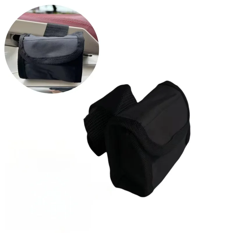 Black Motorcycle Alarm Lock Oxford Bag Removable Key Bag for Scooters Mountain Bike Change Lock Bag with Alarm