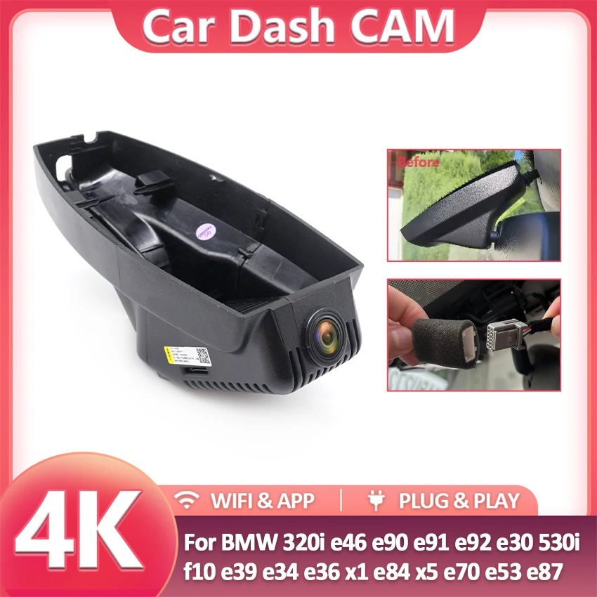

Новинка! Видеорегистратор UHD 4K с Wi-Fi для BMW 320i e46 e90 e91 e92 e30 530i f10 e39 e34 e36 x1 e84 x5 e70 e53 e87