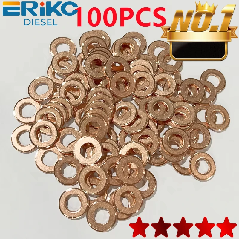 

100PCS 7x15x1.5 Injector Nozzle Copper Washer 7x15x1.0 9x18x1.0 7x15x2.0 9x18x2.0 7x15x2.5 Diesel Sprayer Gasket for Bosch Shim