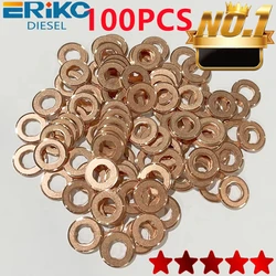 100PCS 7x15x1.5 Injector Nozzle Copper Washer 7x15x1.0 9x18x1.0 7x15x2.0 9x18x2.0 7x15x2.5 Diesel Sprayer Gasket for Shim