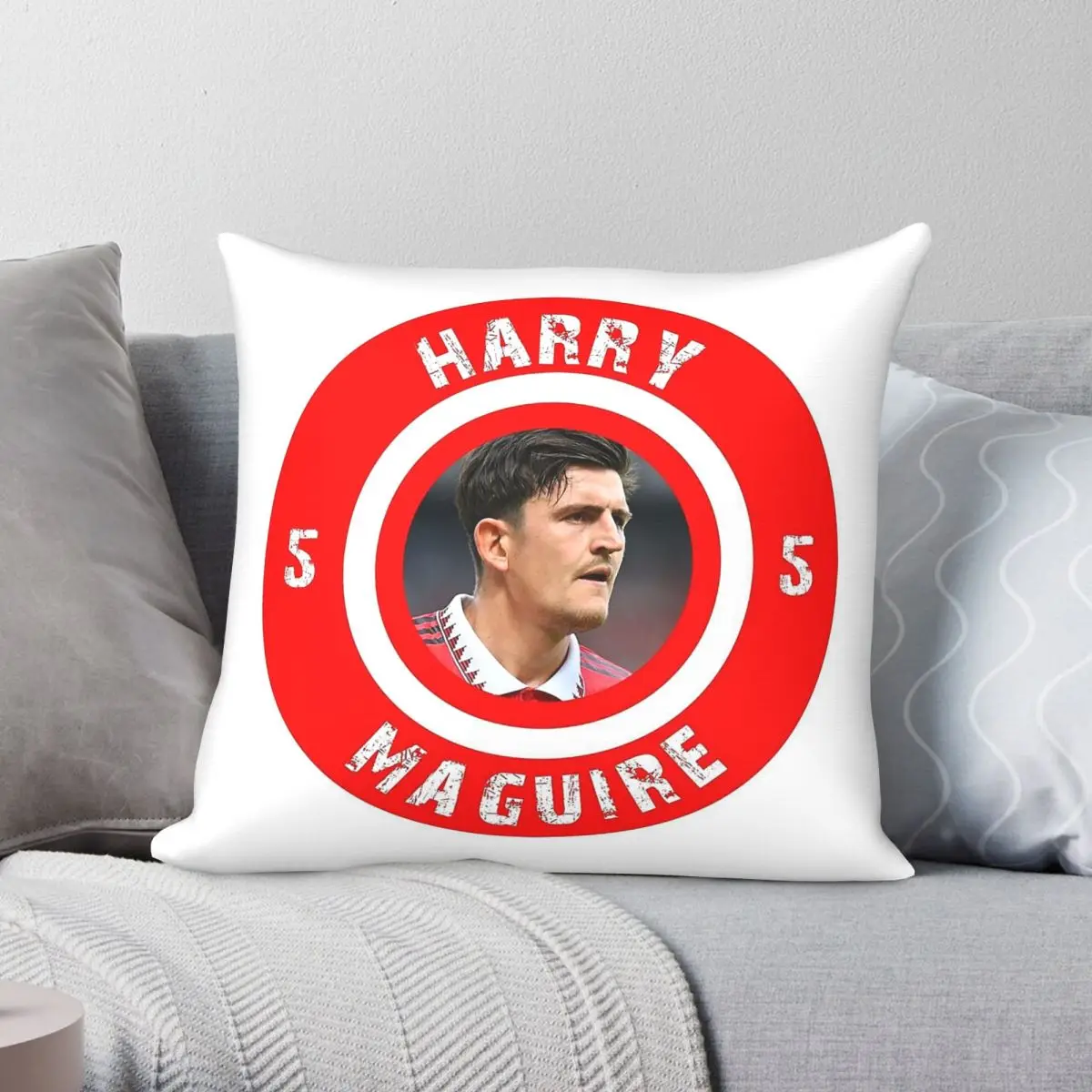 Harry Maguire Glory Square Pillowcase Polyester Linen Velvet Creative Zip Decor Throw Pillow Case Home Cushion Cover