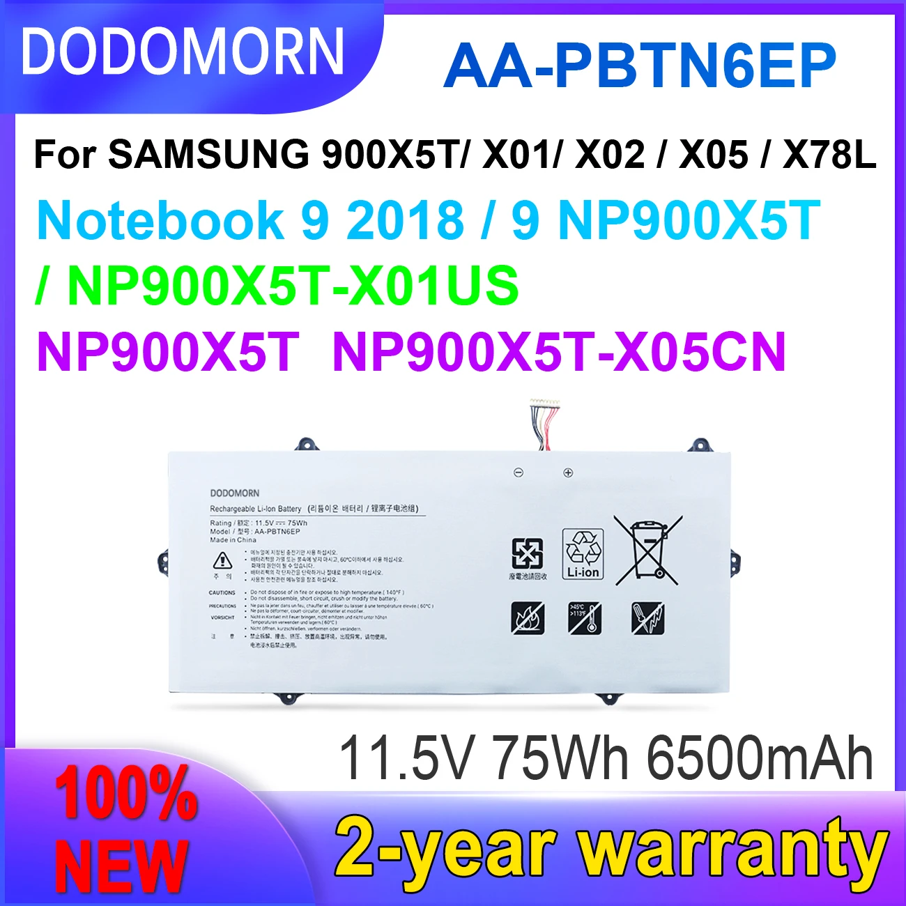 

DODOMORN Новый аккумулятор AA-PBTN6EP для ноутбука Samsung 900X5T-X05 900X5T 900X5T-X78L 900X5T-X01 900X5T-X02, бесплатная доставка