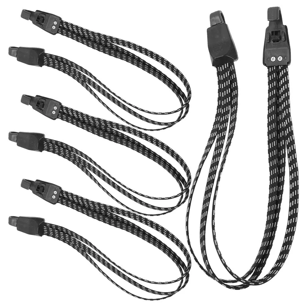 4Pcs Bike Tie Down Straps Heavy Duty Adjustable Elastic Binding Rope for Luggage Cycling Outdoor Travel Strong Securing