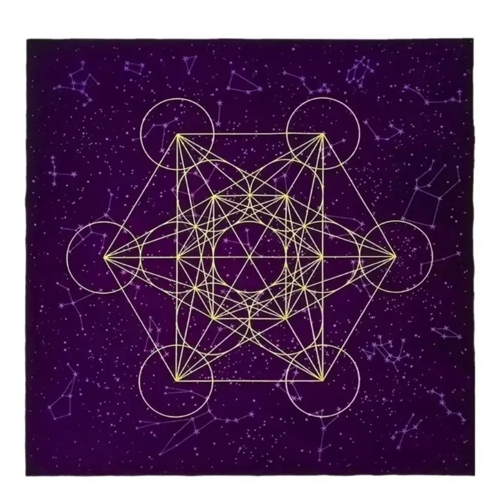 VIKAMA التارو علم التنجيم تحديد الموقع Metatron العرافة مذبح مجلس حصيرة ألعاب سطح الطاولة مفرش طاولة الزخرفية
