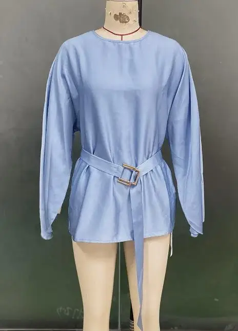 2025秋冬新作 エレガント無地シャツ、七分袖 レディース