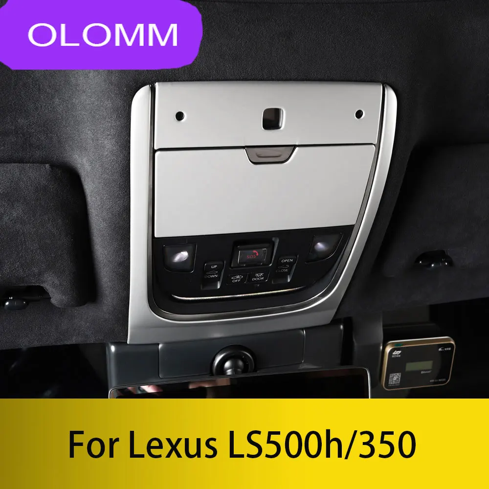 For Lexus LS350 ls500h 2018-2025 interior modification accessories front roof reading light frame glasses box decorative sequins