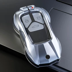 Boutique Fashion Car Key Case Cover Zinc Alloy Car Key Shell Keychain for AUDI A3 A4 A5 A6 A7 A8 S4 S5 Q2 Q2 Q5 TT TTS RS 4M 8W