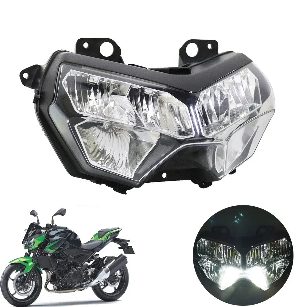Motorcycle Headlight Assembly Kit Headlamp Front Lights Head Lamp Fit For Kawasaki Z400 2018 2019 2020 2021 2022, Z650 2020-2022