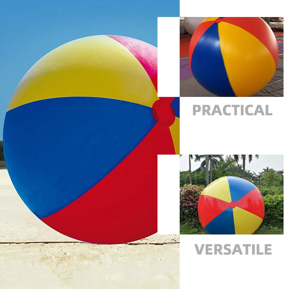 Tub Toys Beach Ball Swimming Pool Indoor Inflatable Balls Blowing up Colorful Sports Water Game Child